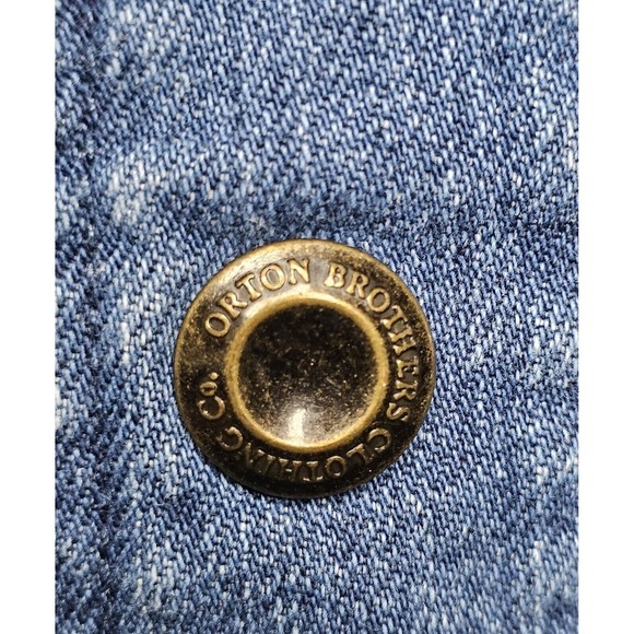 The Vermont Barn Coat Denim Corduroy Collar Womens Sz Large Outdoorsy Farm - Picture 6 of 12